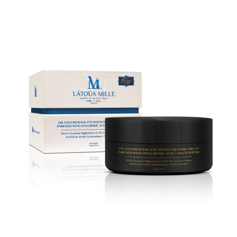 Latoua Mille 24K Gold Renewal Eye Patches Dark Circles Hyaluronic‎ Acid New